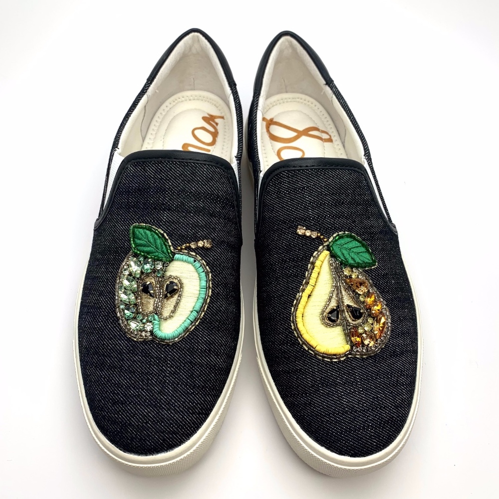 SAM EDELMAN EVELINA DENIM SNEAKERS SHOES